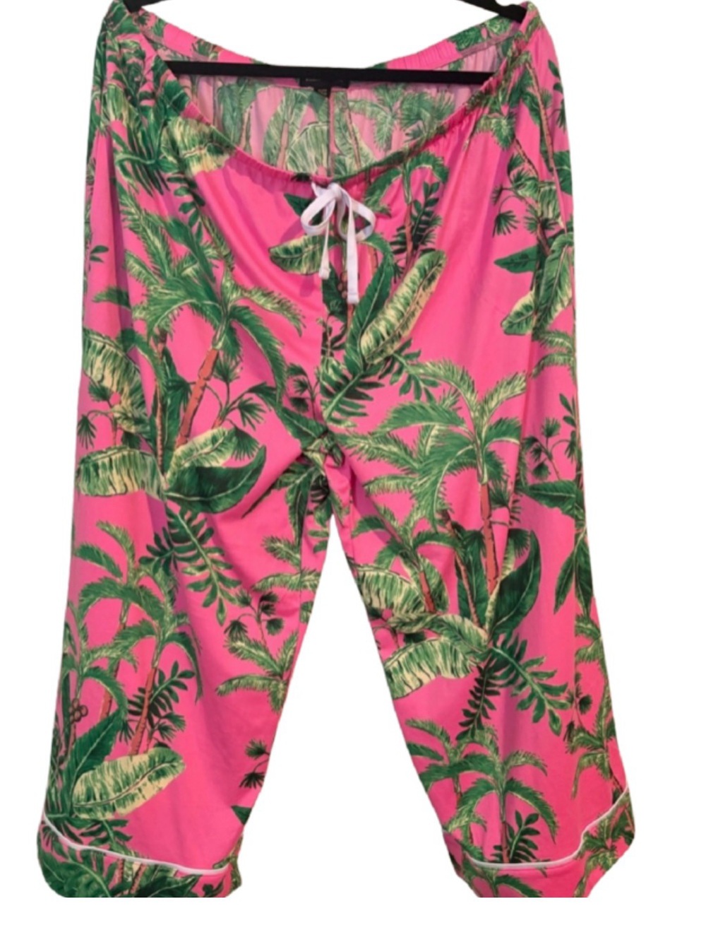 Room Service Tropical Palm Print Pink Lounge Pants